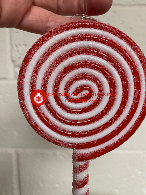 20cm Red And White Hanging Lollipop