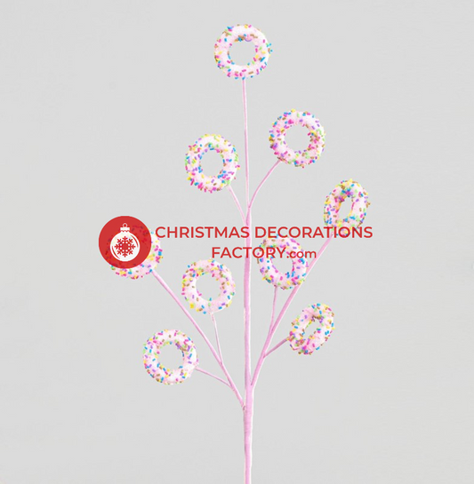 68cm Pink Doughnut Spray