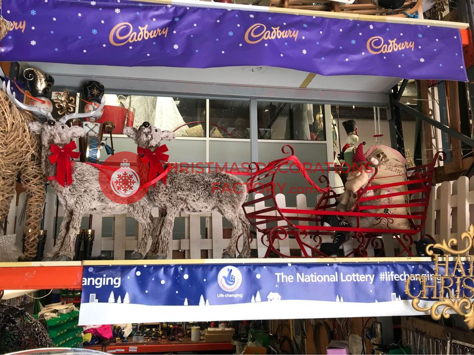 144cm Metal Christmas Sleigh