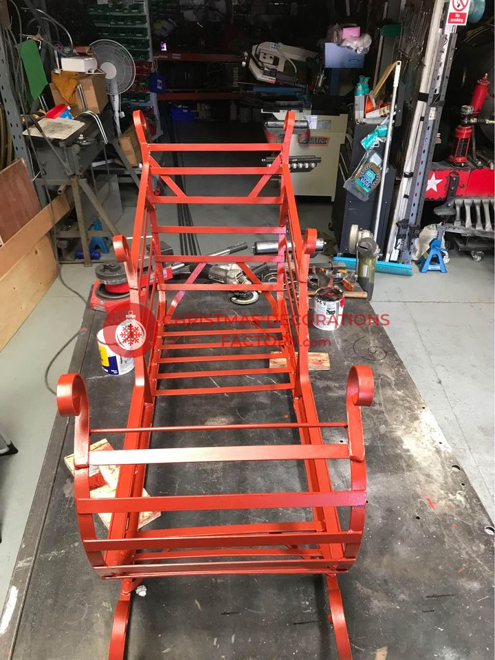 144cm Metal Christmas Sleigh