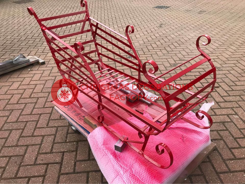 144cm Metal Christmas Sleigh
