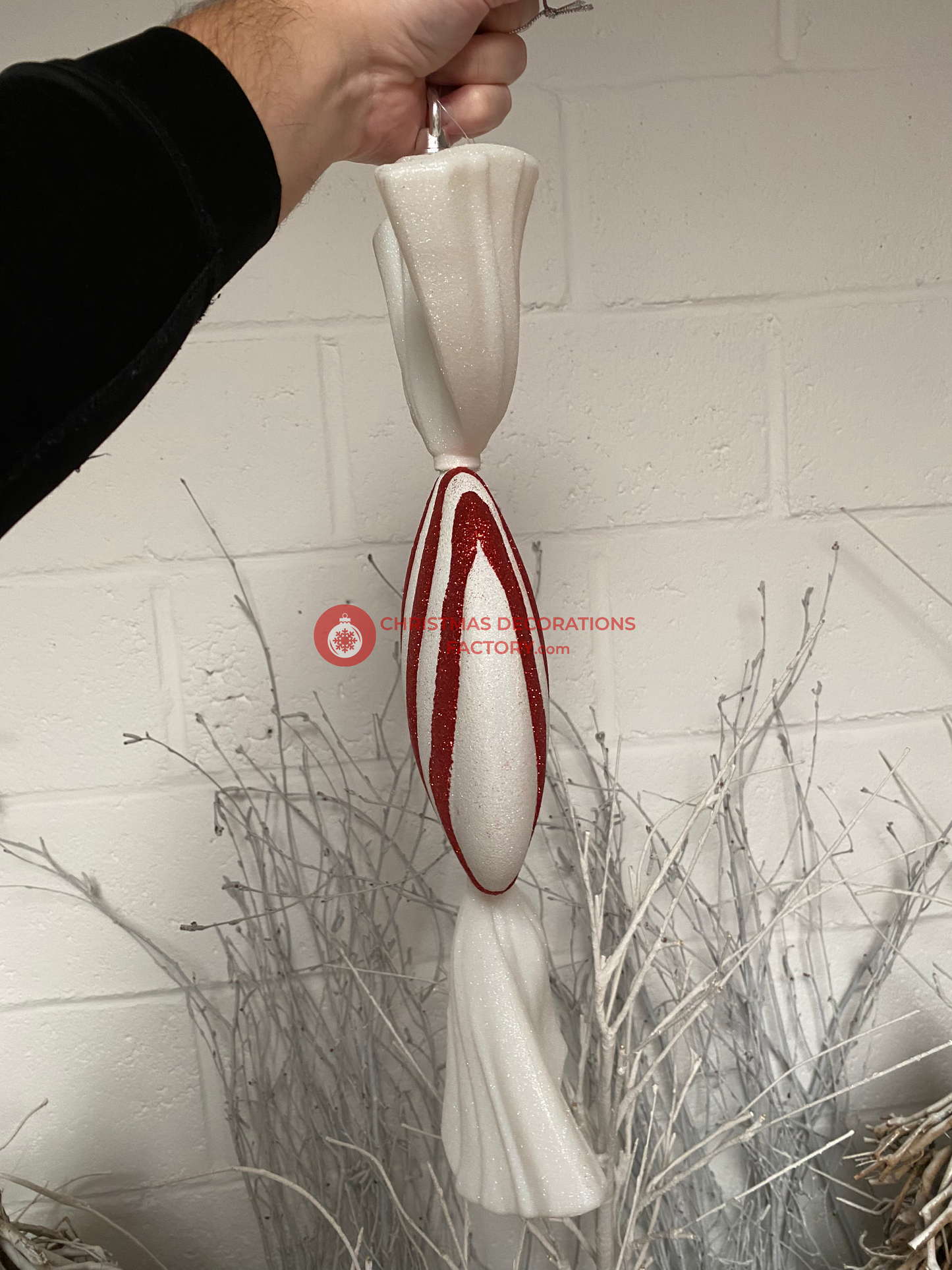 50cm Red and White Flat Disk Candy Sweet