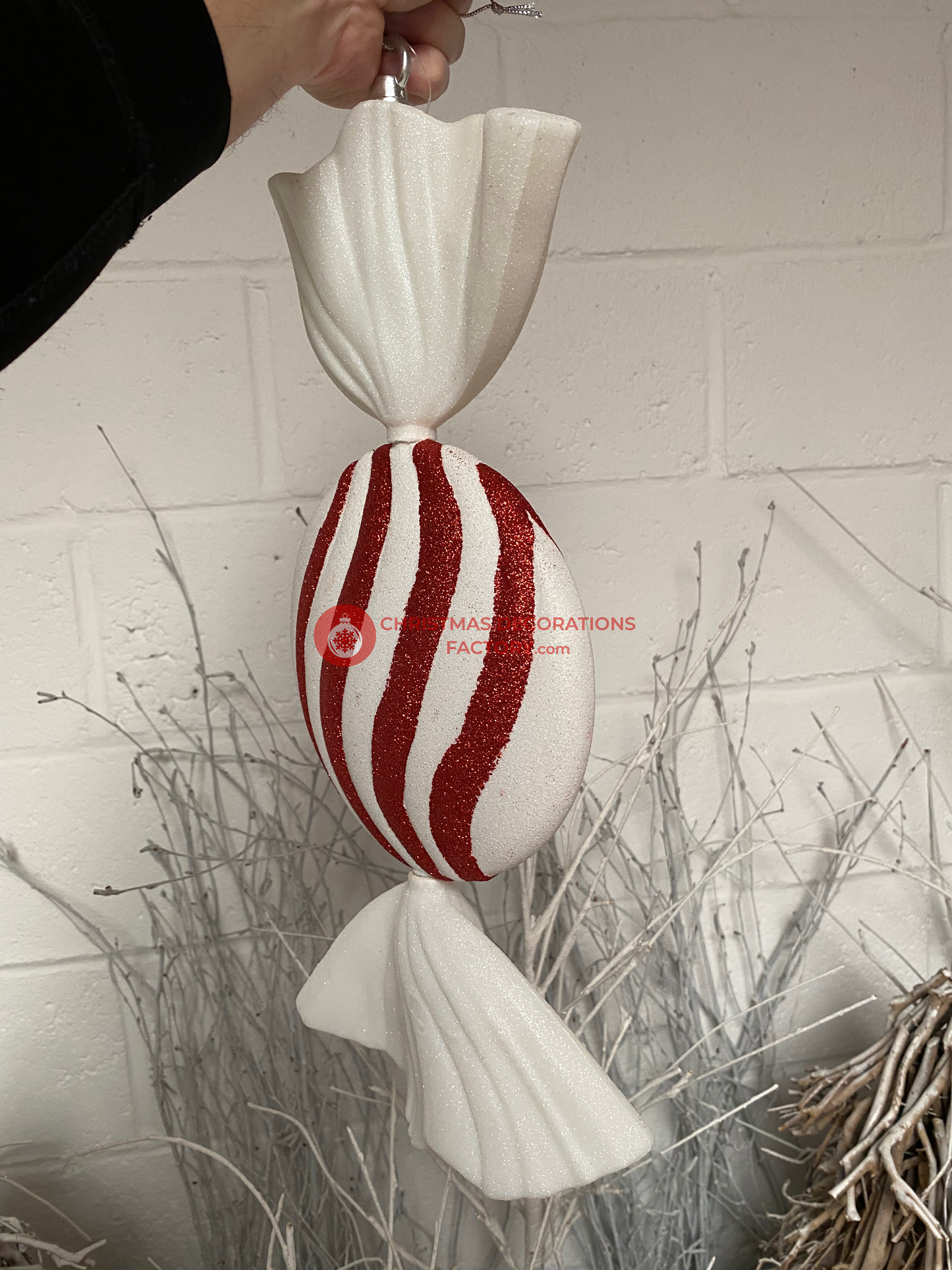 50cm Red and White Flat Disk Candy Sweet