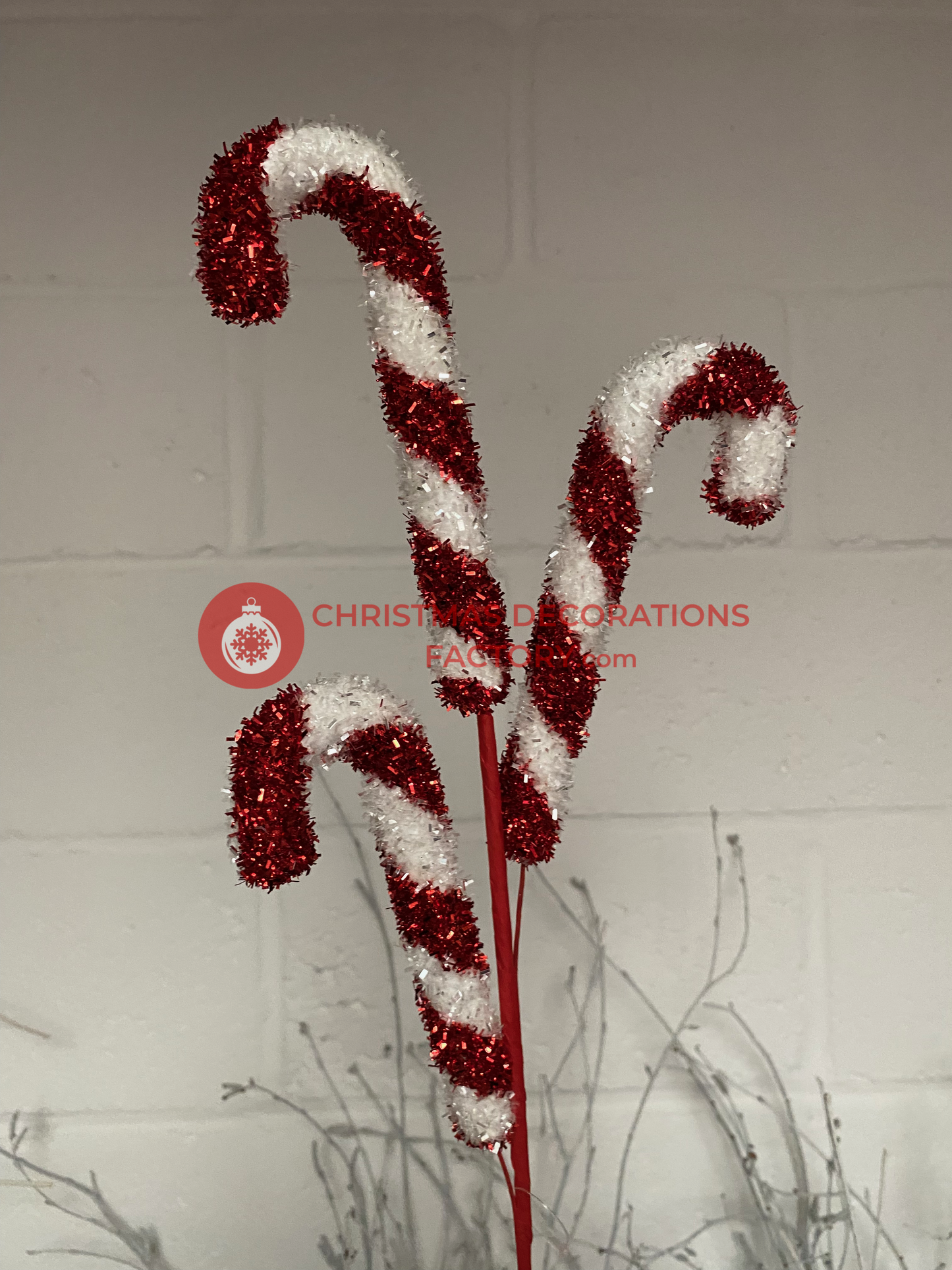 56cm Candy Canes Spray