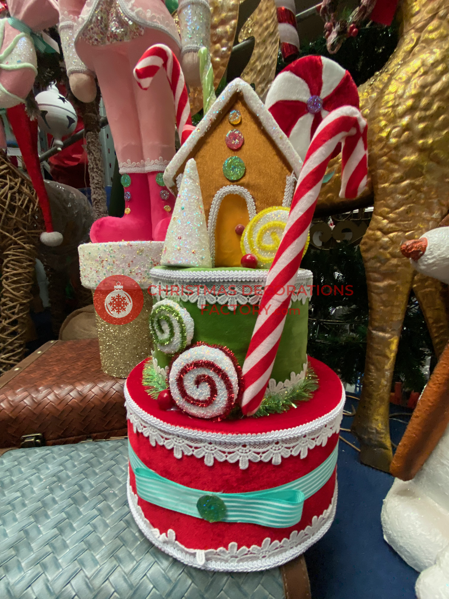 58cm Gingerbread House Tower