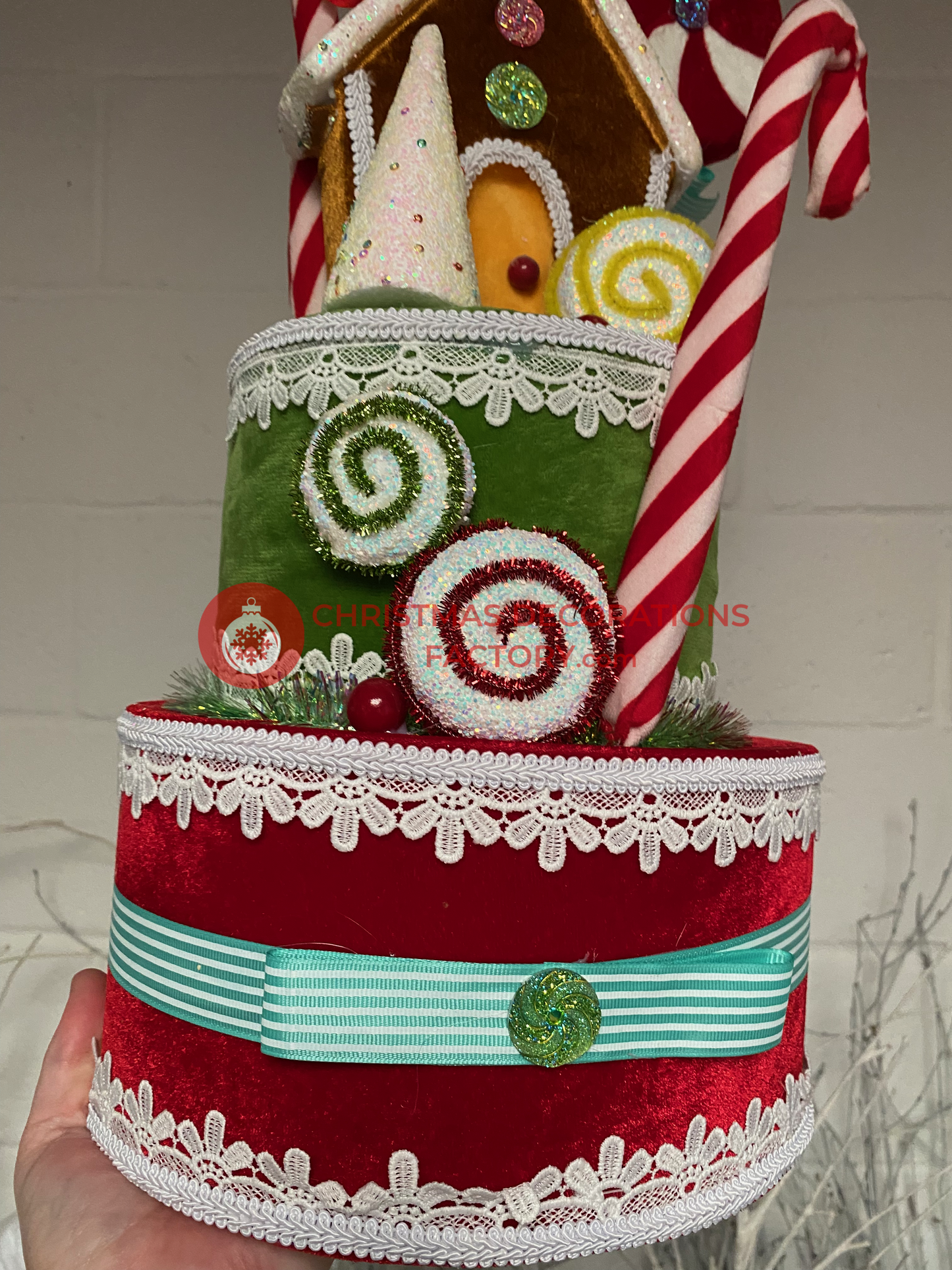 58cm Gingerbread House Tower