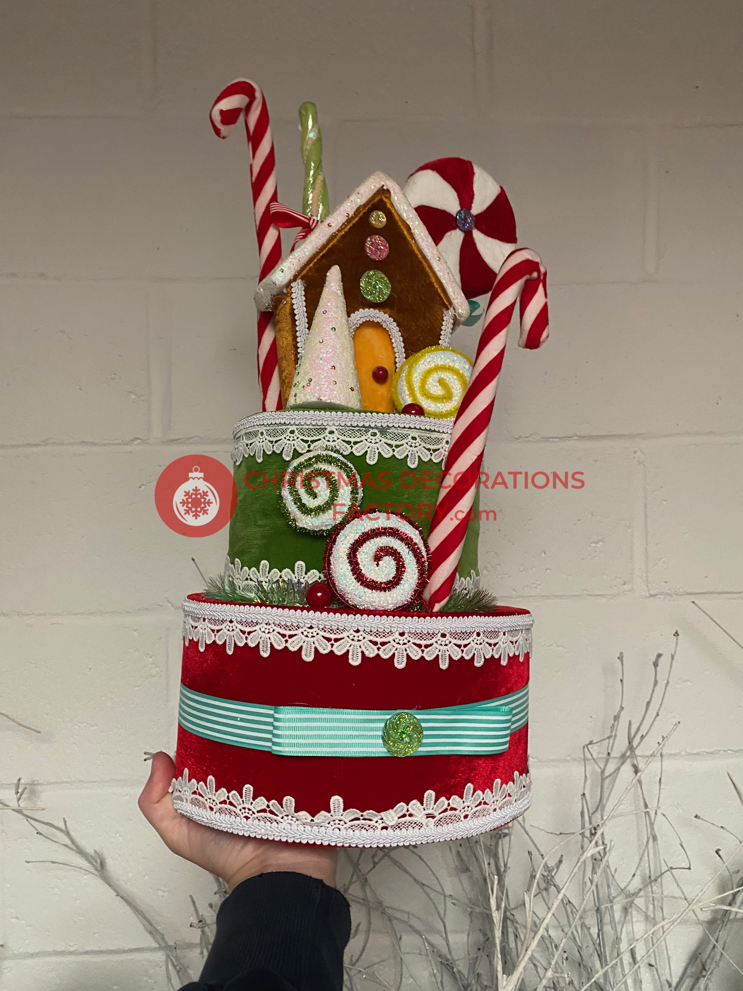 58cm Gingerbread House Tower