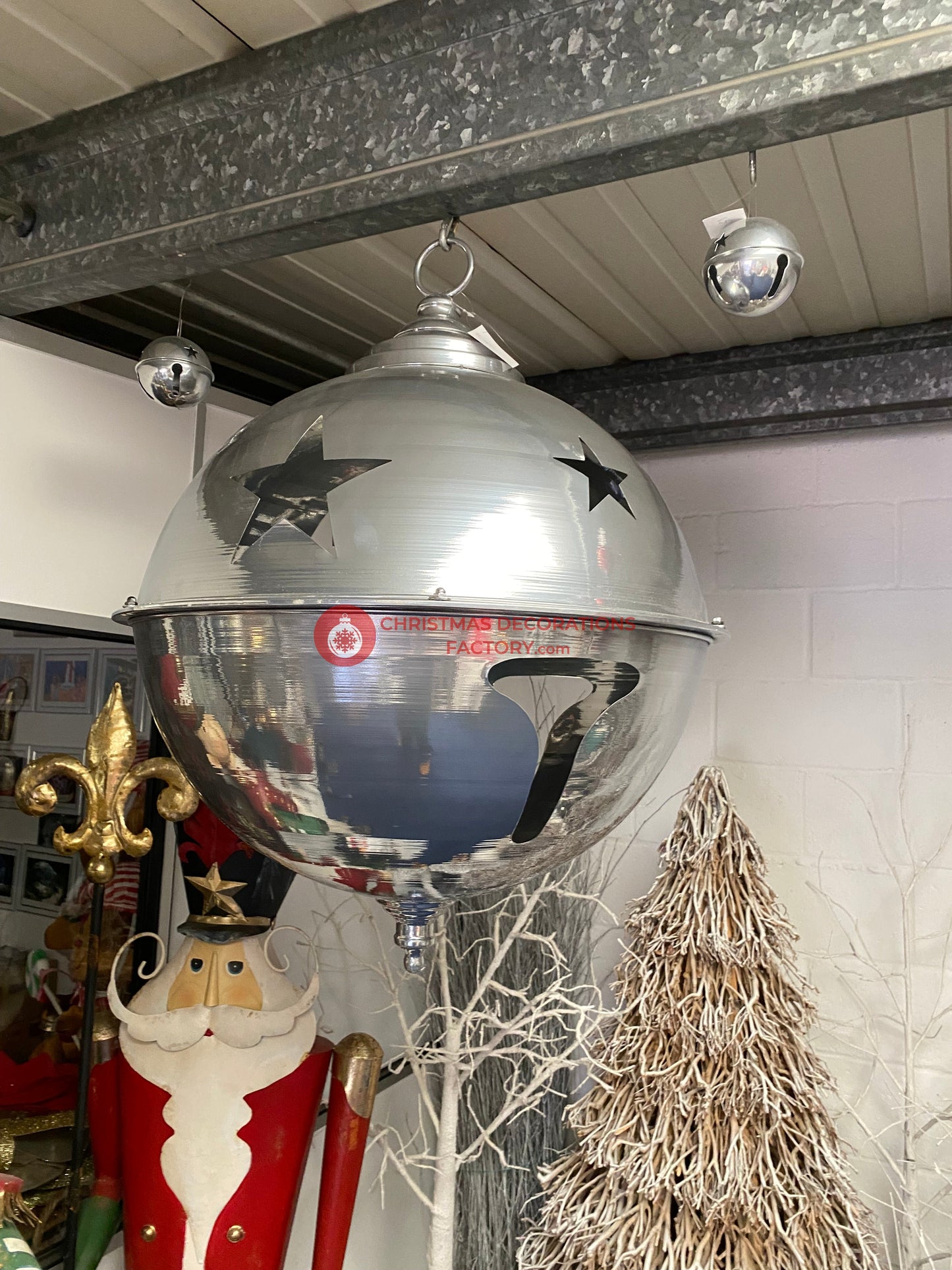 81cm Silver Metal Bell