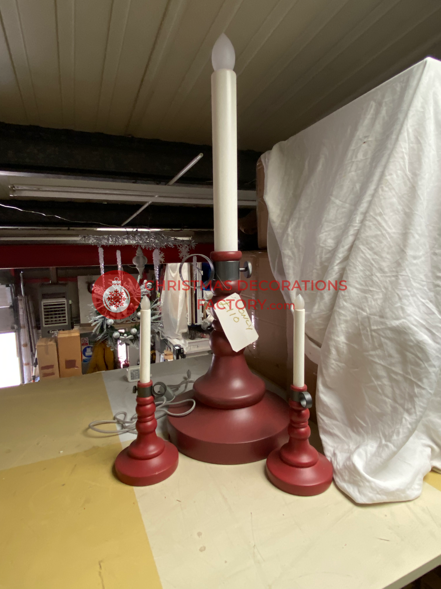 Light-up Candlestick Display Prop Set