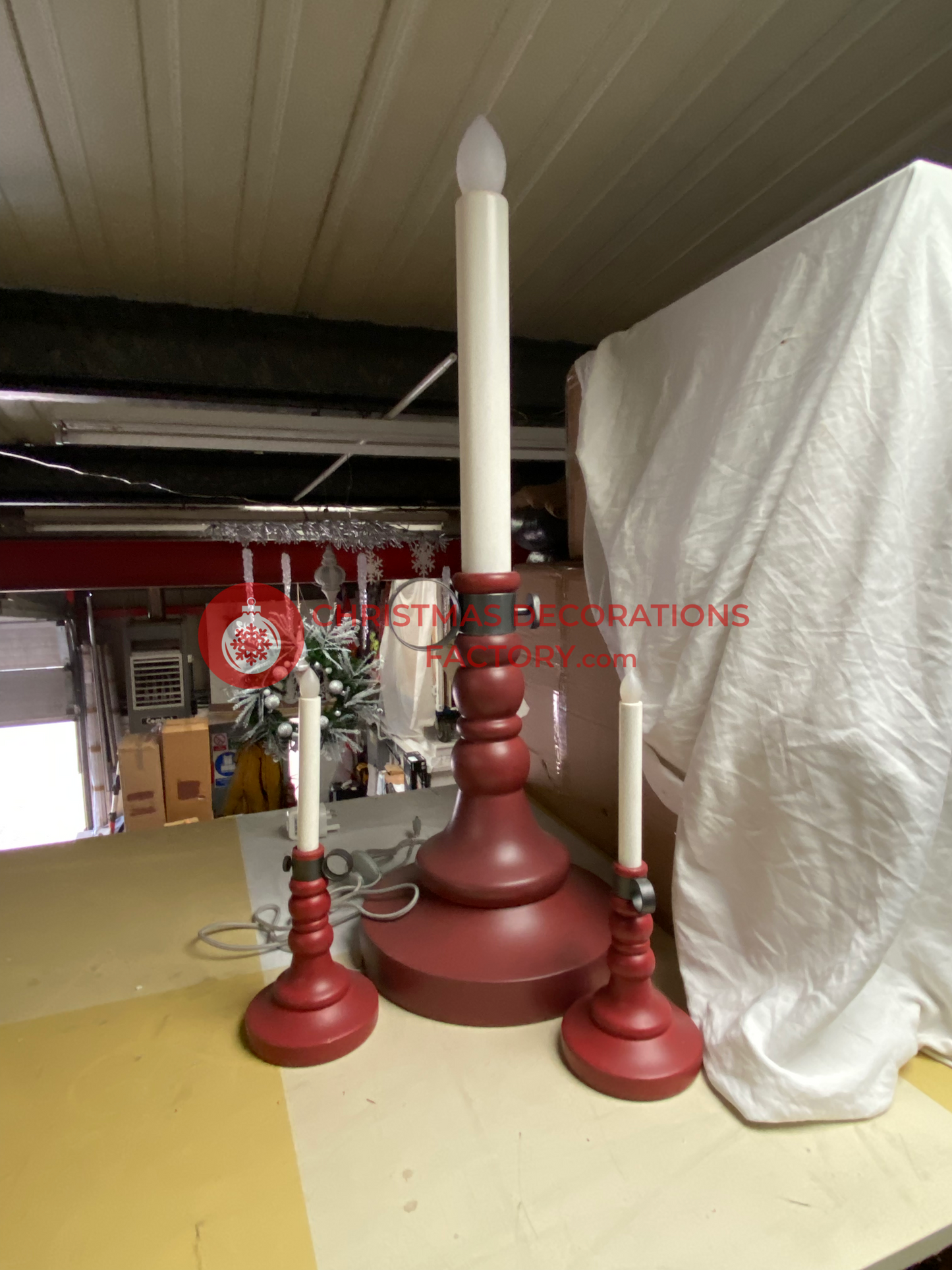 Light-up Candlestick Display Prop Set