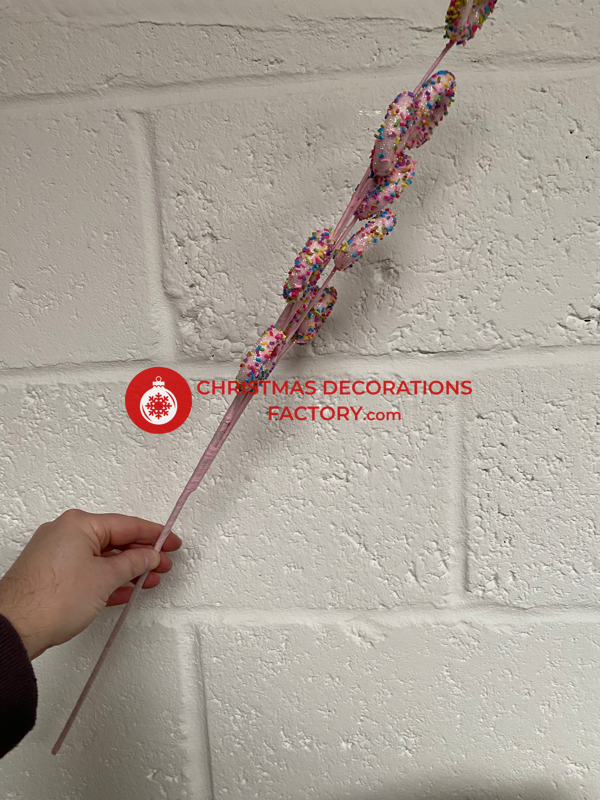 68cm Pink Doughnut Spray