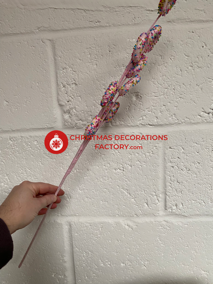 68cm Pink Doughnut Spray