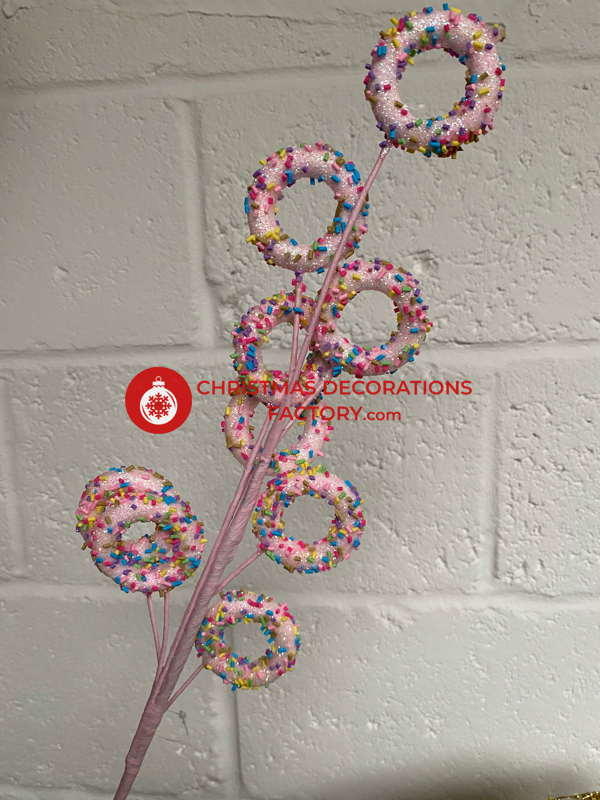 68cm Pink Doughnut Spray