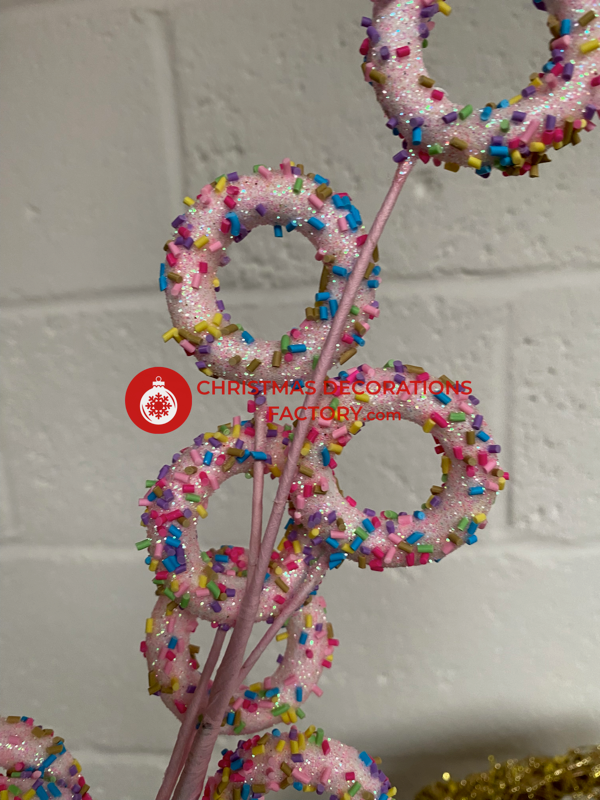 68cm Pink Doughnut Spray