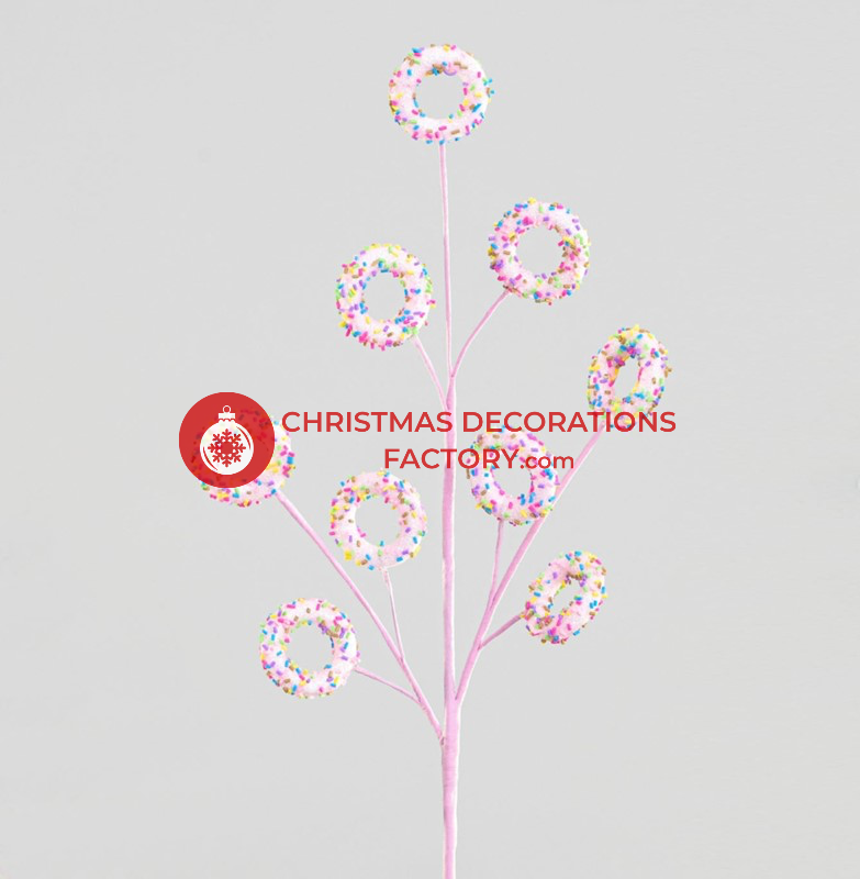 68cm Pink Doughnut Spray