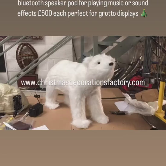70cm Animatronic Polar Bear Display Prop