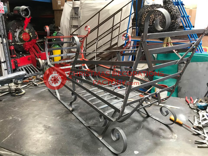 144cm Metal Christmas Sleigh