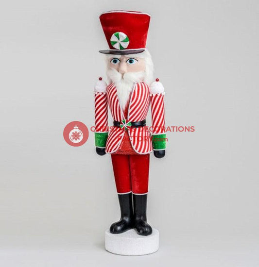 148cm Fabric Candy Cane Nutcracker