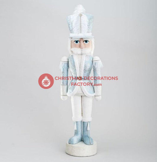 160cm Blue Fabric Candy Cane Nutcracker