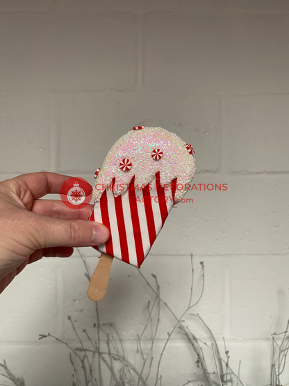 16cm Fabric Candy Cane Lolly Decoration