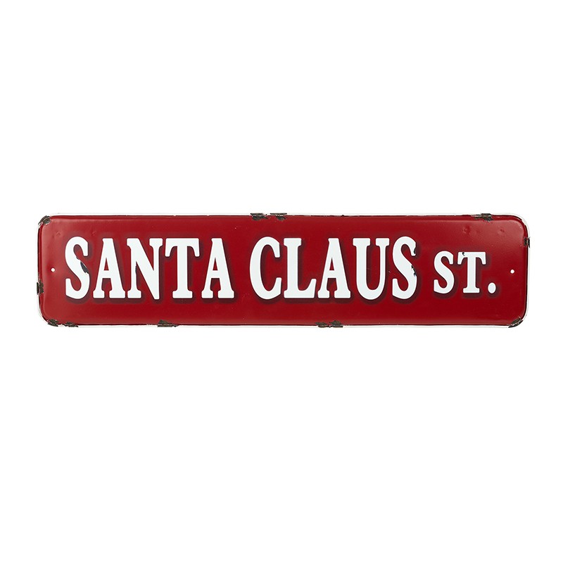 56cm Santa Claus St Sign