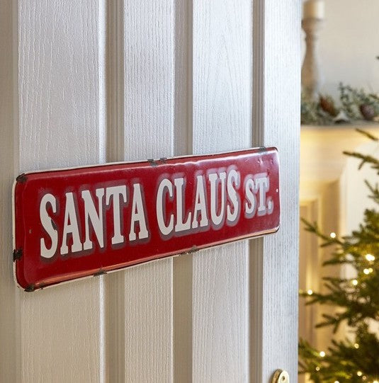 56cm Santa Claus St Sign