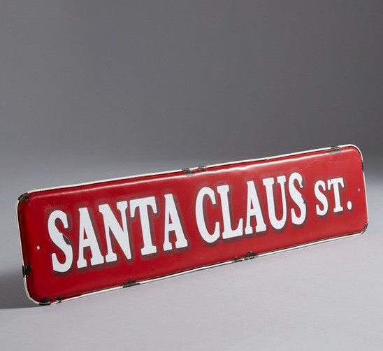 56cm Santa Claus St Sign