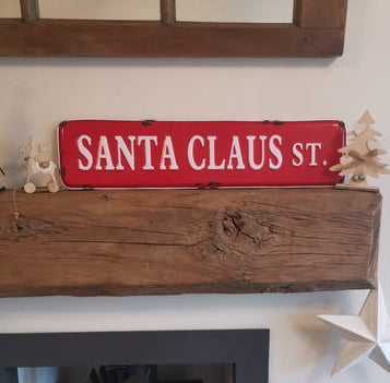 56cm Santa Claus St Sign