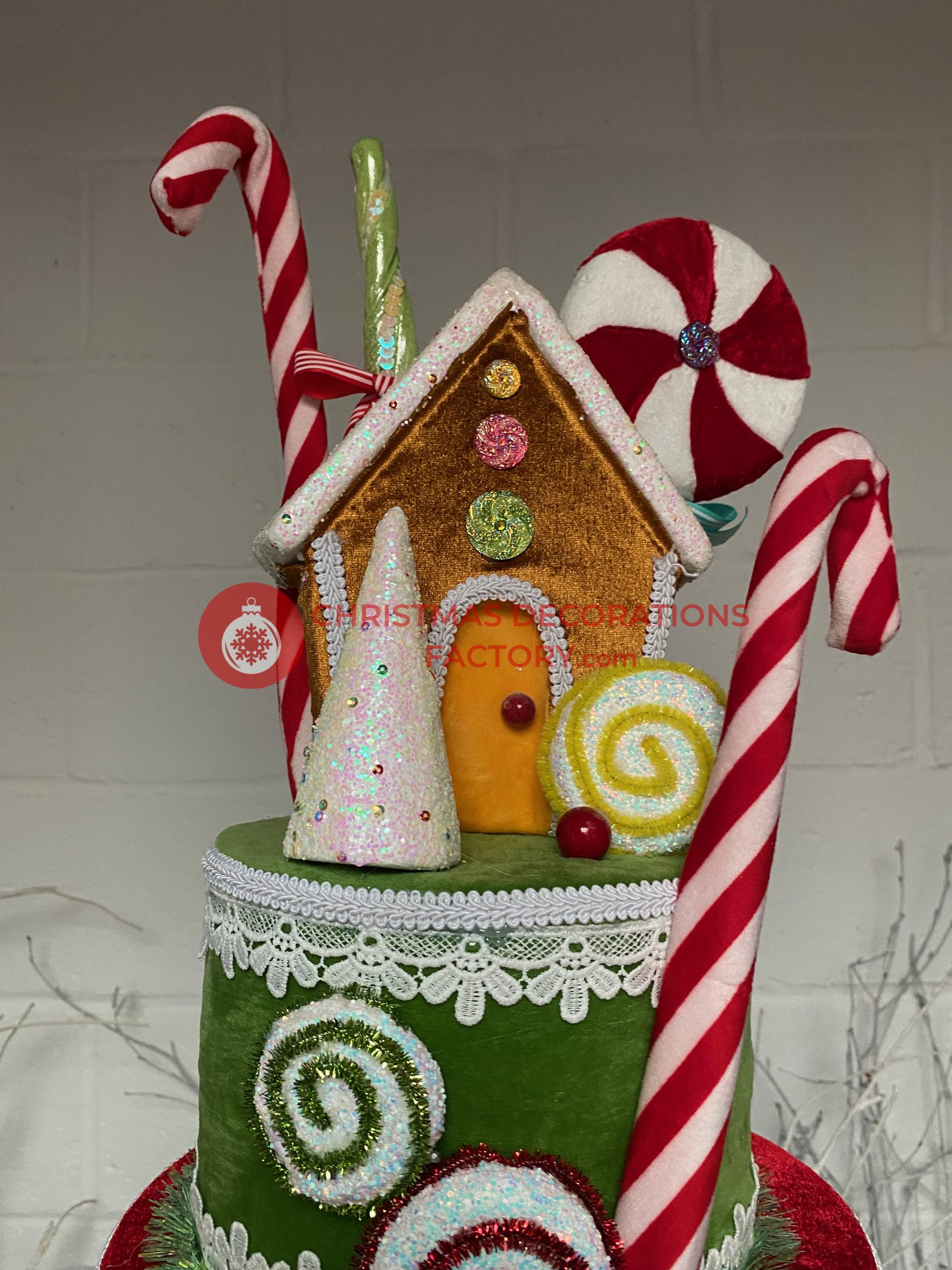 58cm Gingerbread House Tower