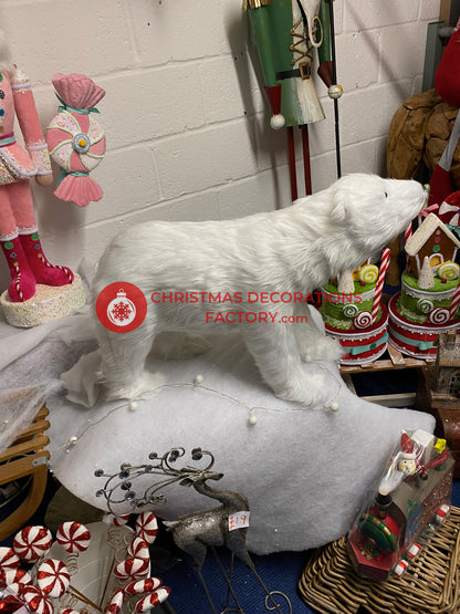 70cm Animatronic Polar Bear Display Prop