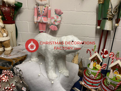 70cm Animatronic Polar Bear Display Prop