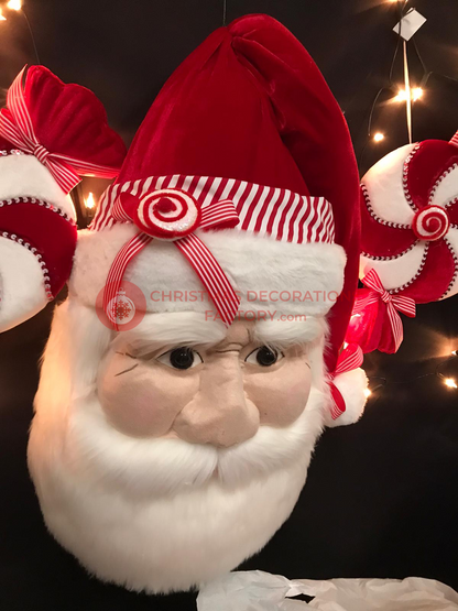 77cm Large Fabric Santa Face