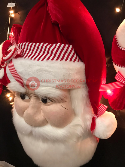 77cm Large Fabric Santa Face