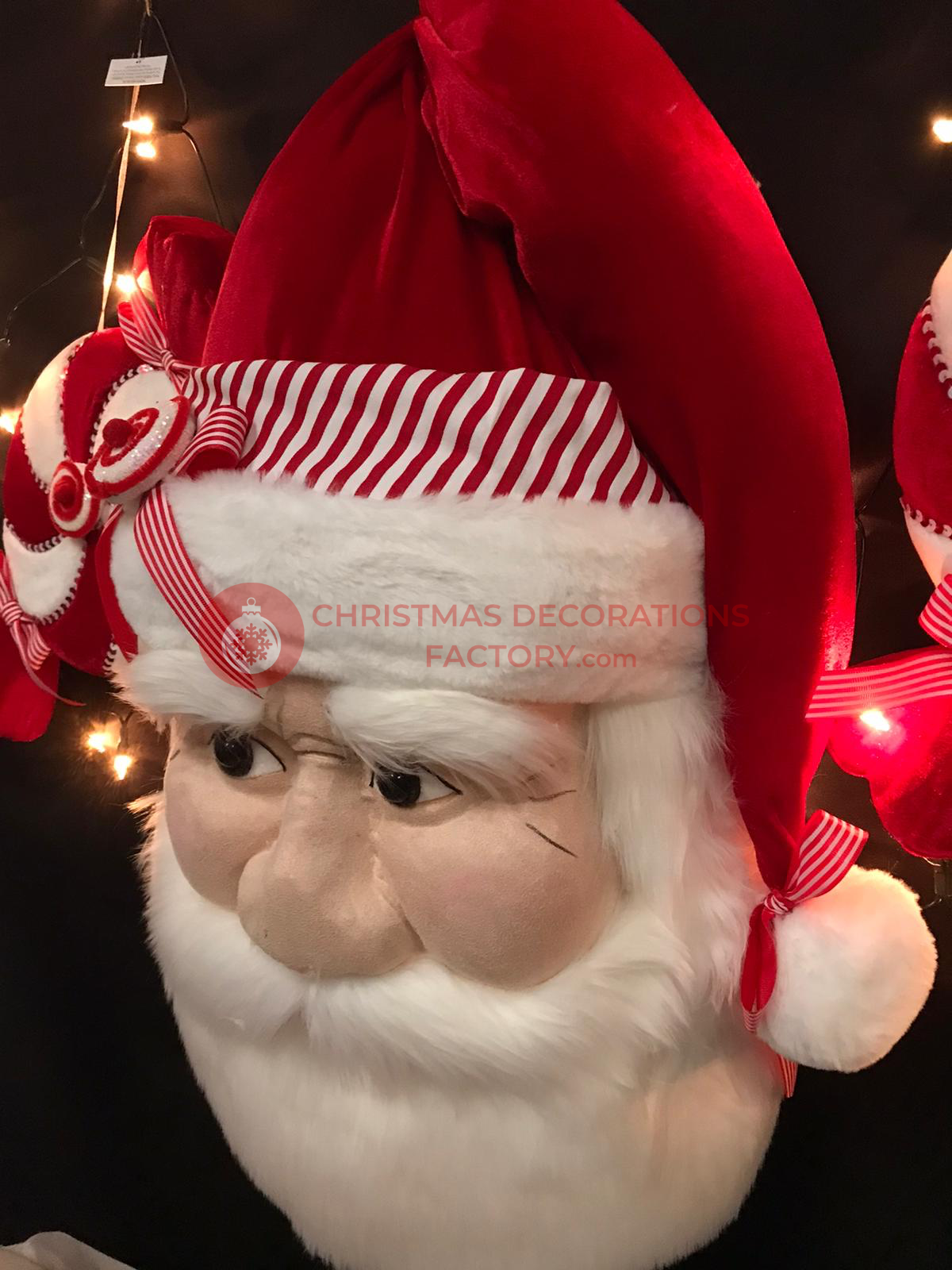 77cm Large Fabric Santa Face