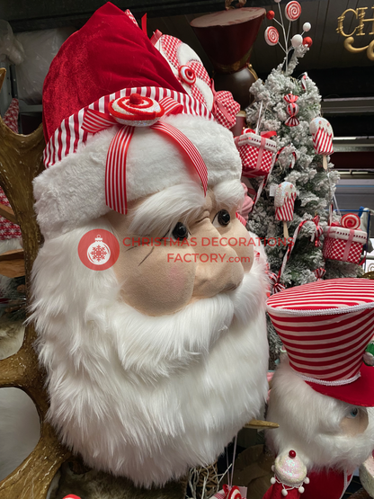 77cm Large Fabric Santa Face