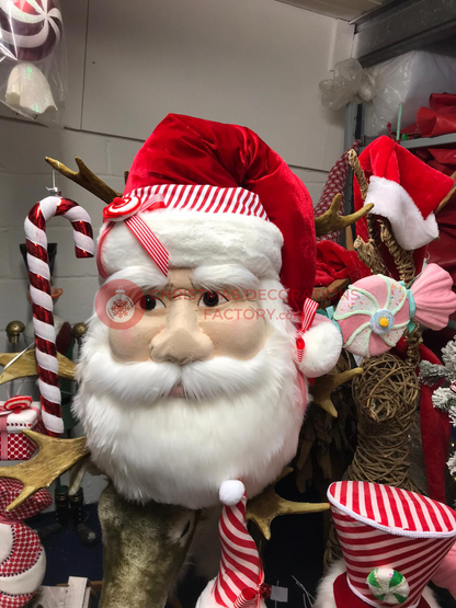 77cm Large Fabric Santa Face