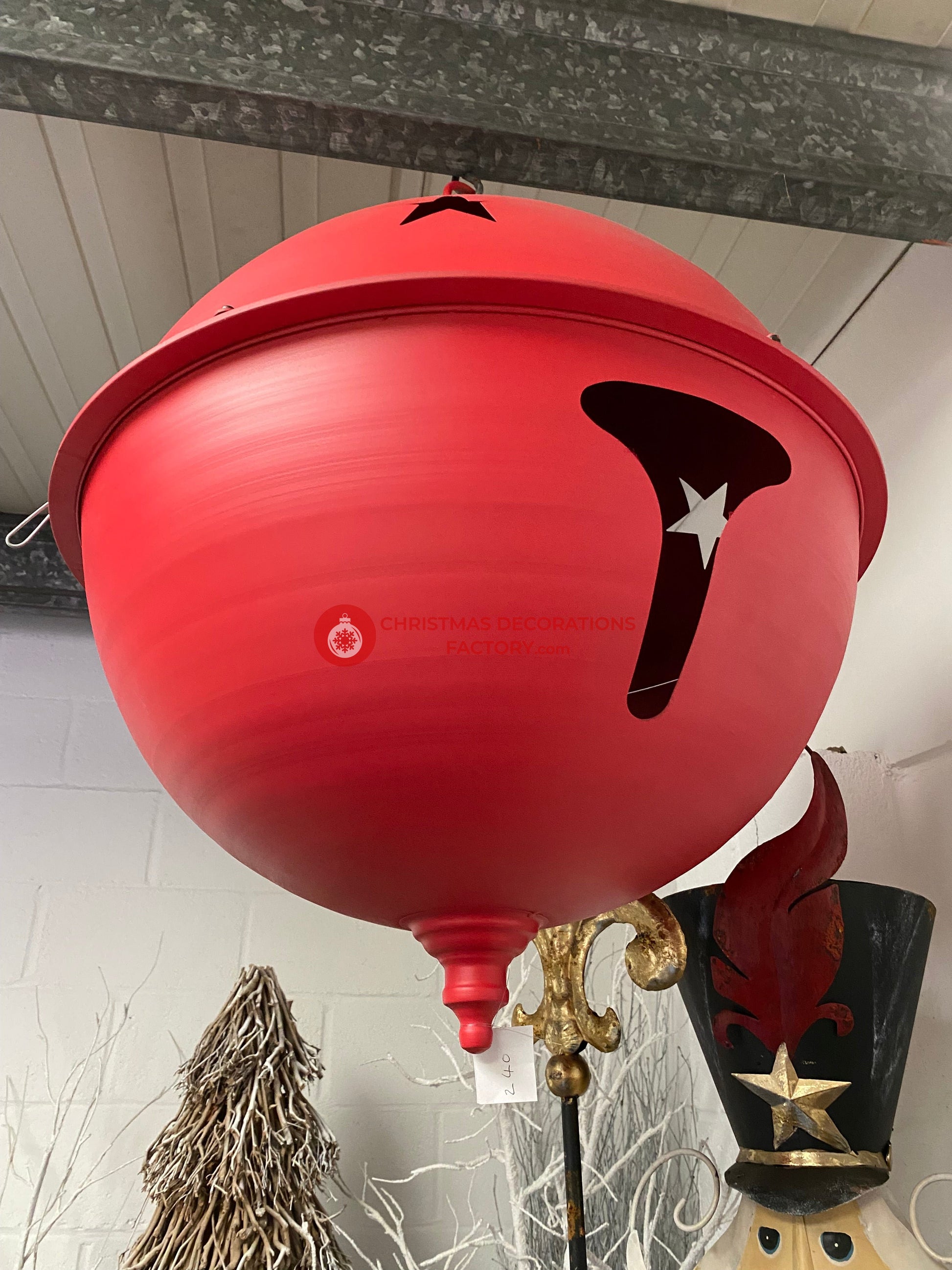 81cm Red Metal Bell