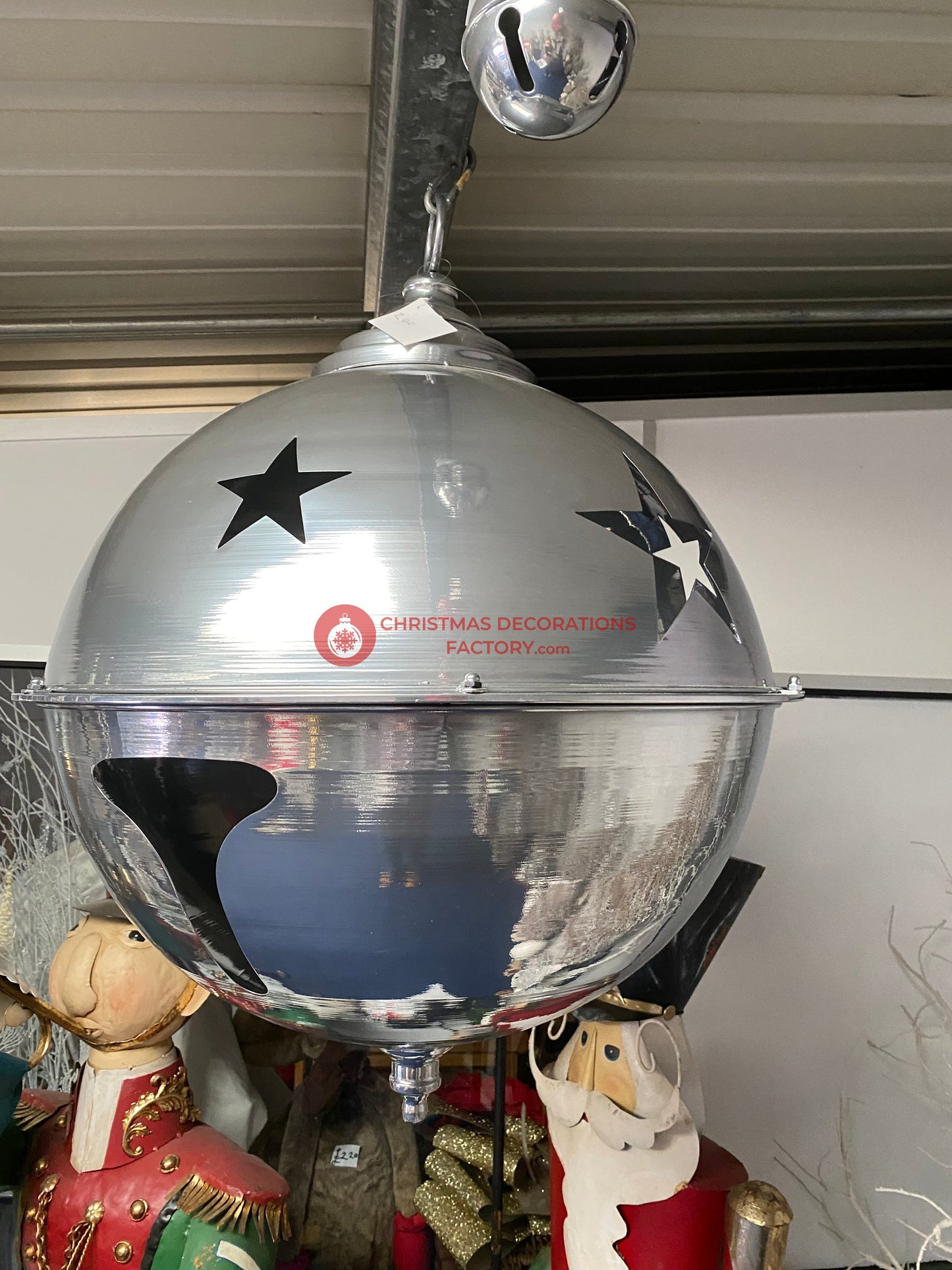 81cm Silver Metal Bell