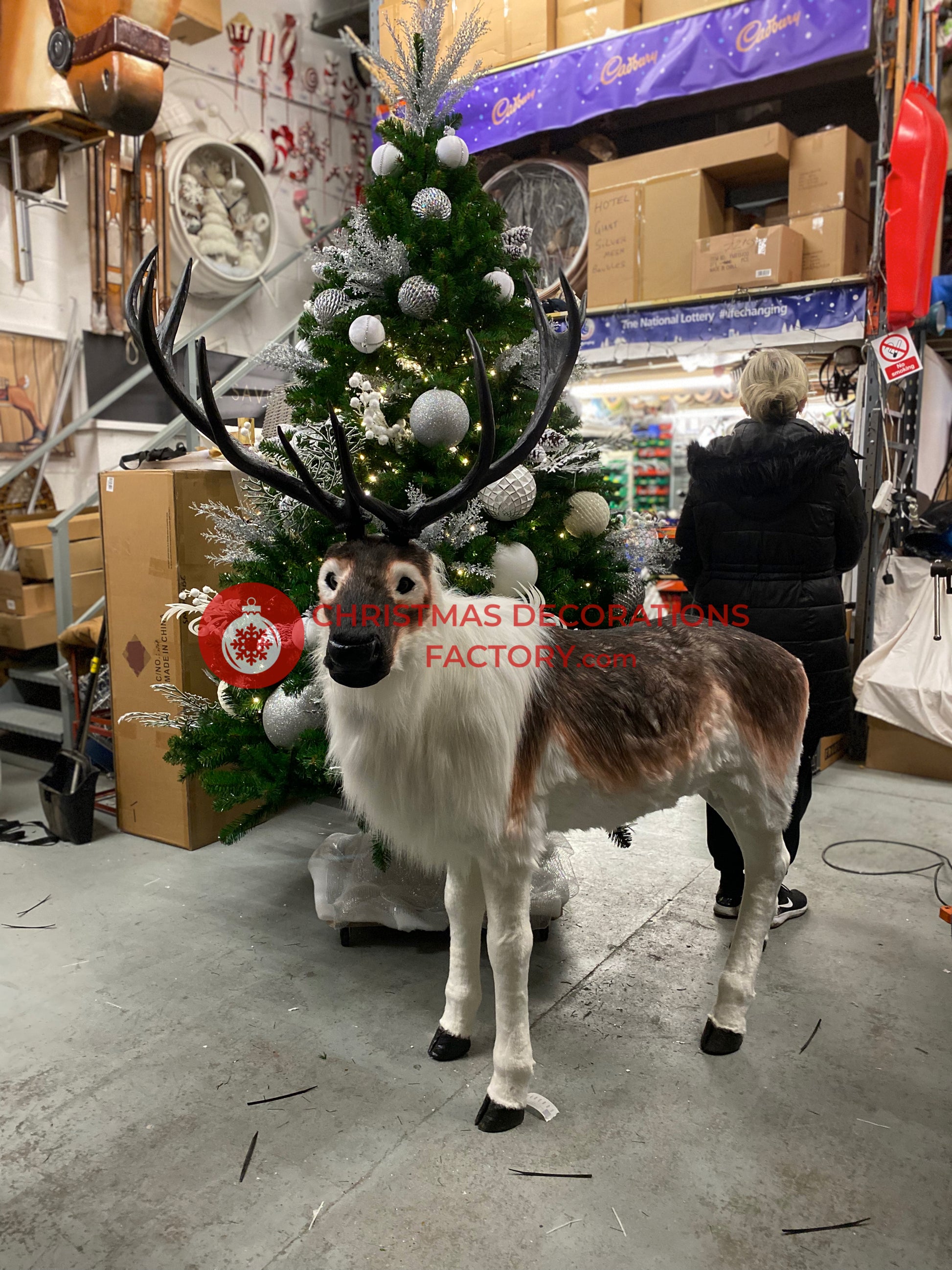 1.8M Soft Plush Reindeer Display Prop