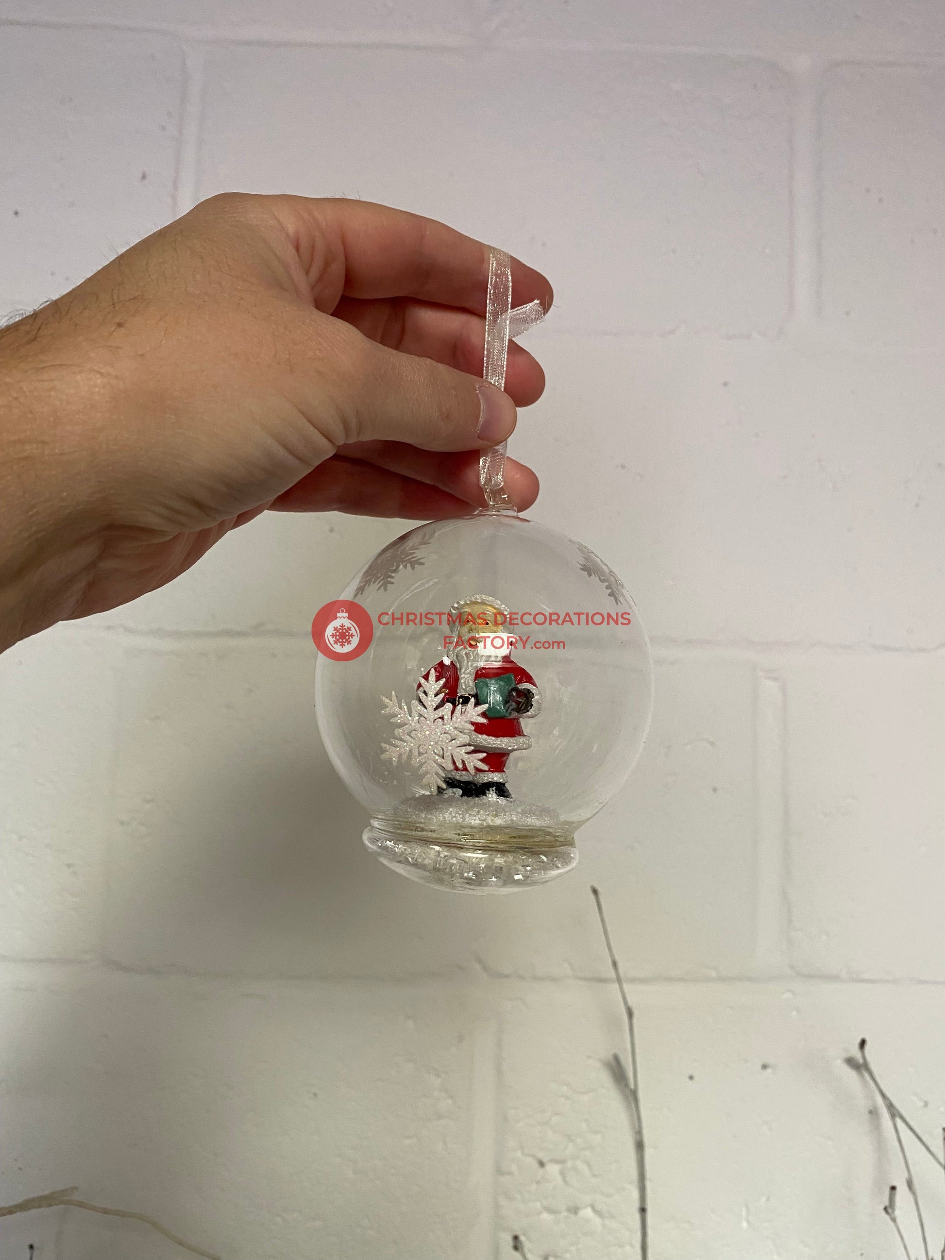 Glass Snow Globe Bauble Boxset