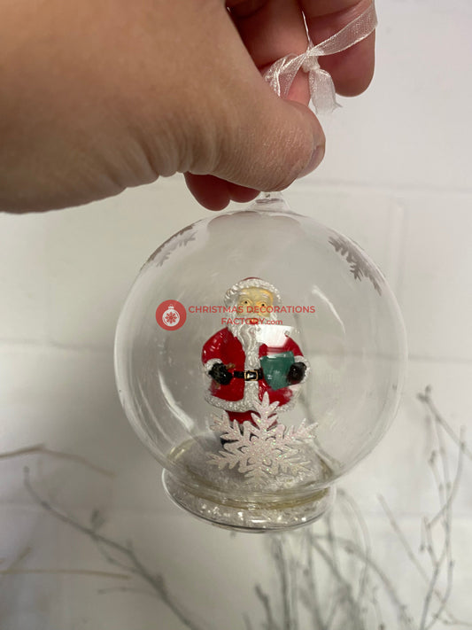 Glass Snow Globe Bauble Boxset