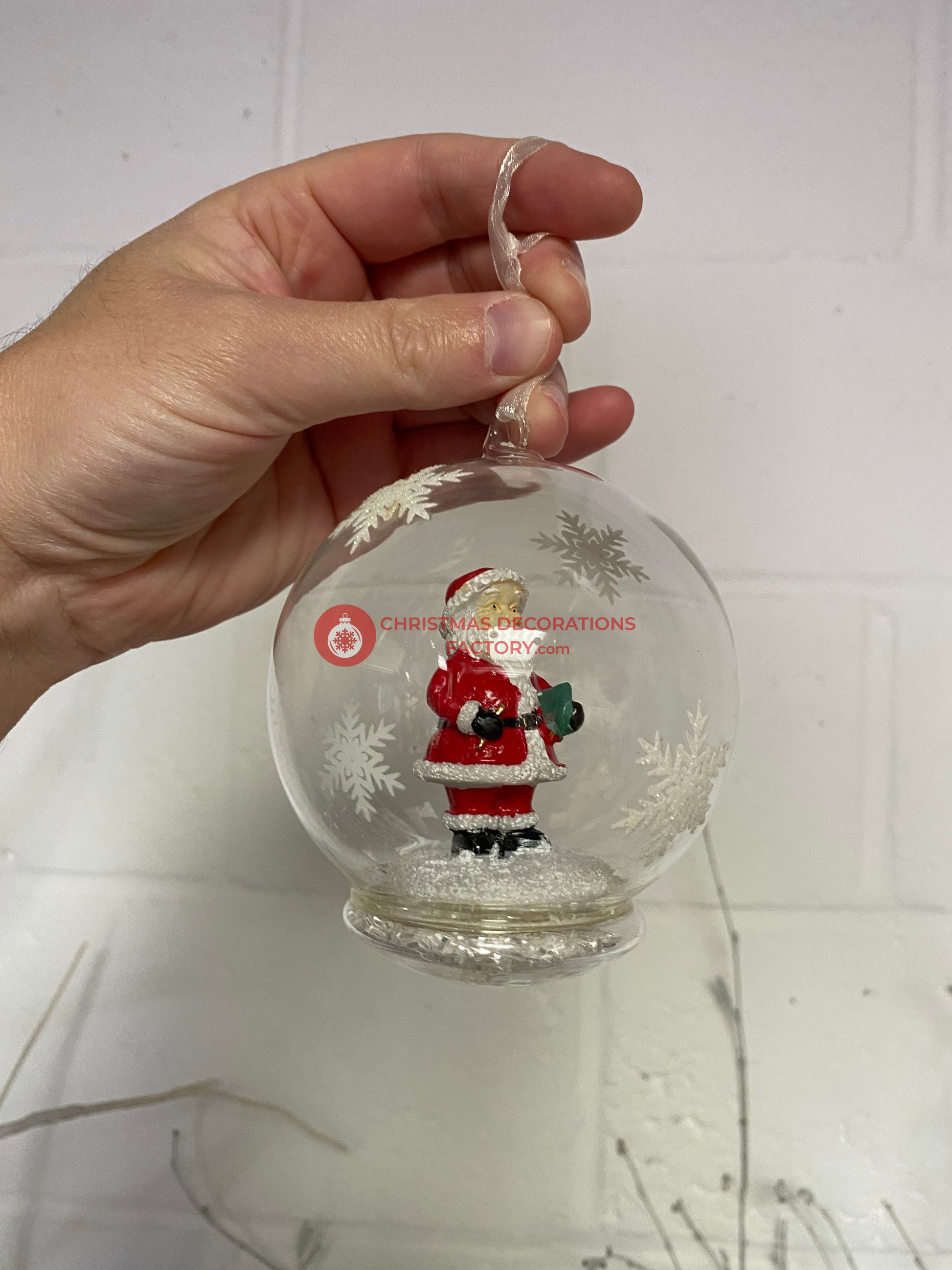 Glass Snow Globe Bauble Boxset