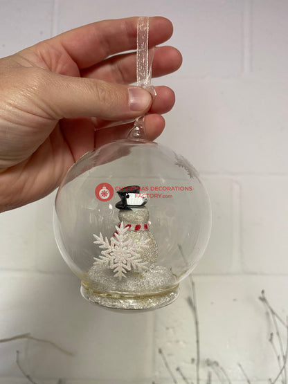 Glass Snow Globe Bauble Boxset