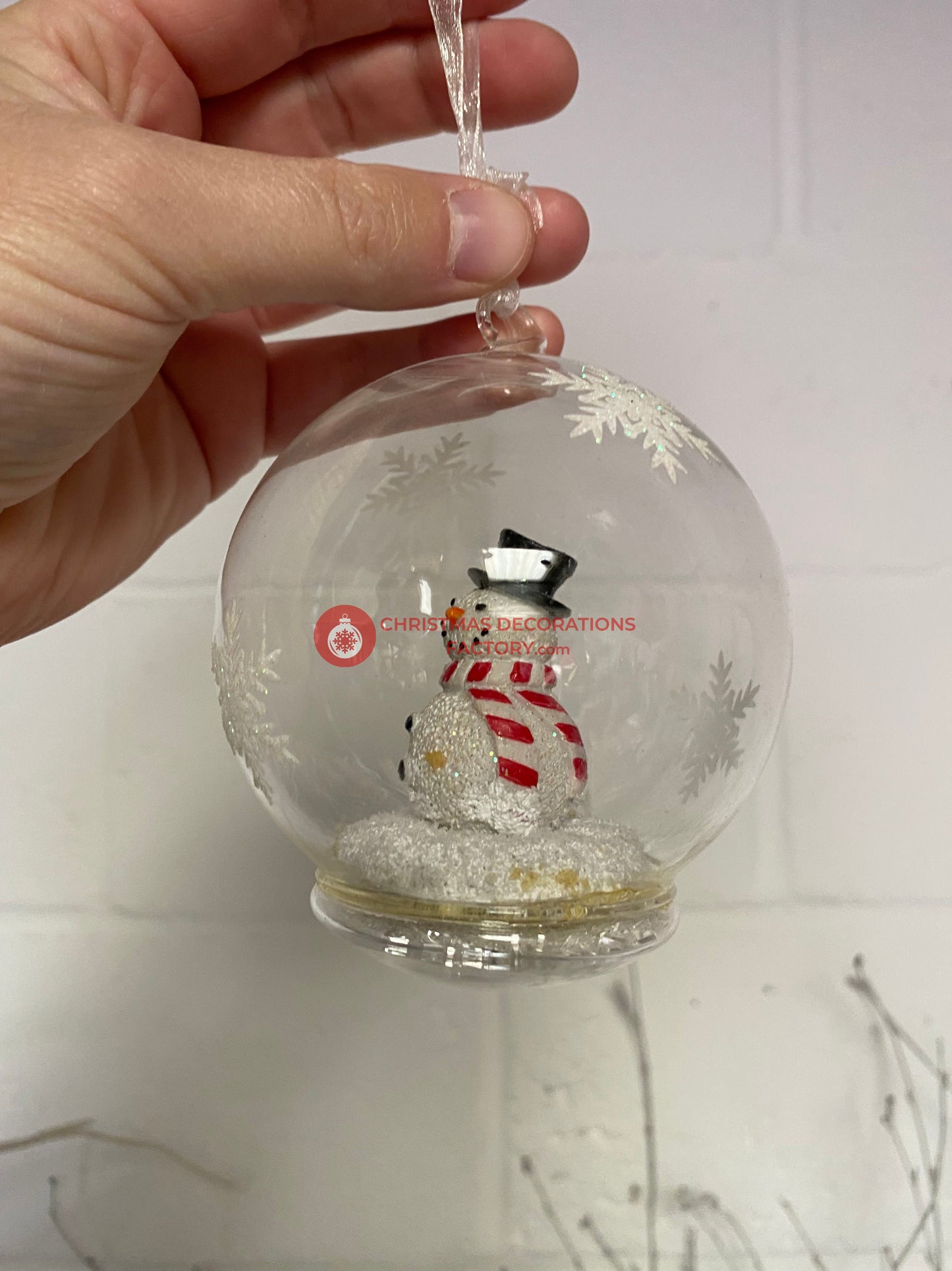 Glass Snow Globe Bauble Boxset